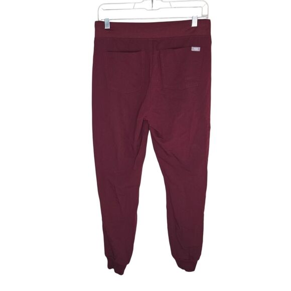FIGS Zamora Jogger Scrub Pants Burgundy Red Technical Collection Size SMALL - Picture 2 of 7